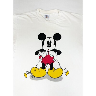 Vintage 90s Disney Mickey Mouse T-Shirt Large Pants Down Vintage 90s Disney Mickey Mouse T-Shirt Large Pants Down