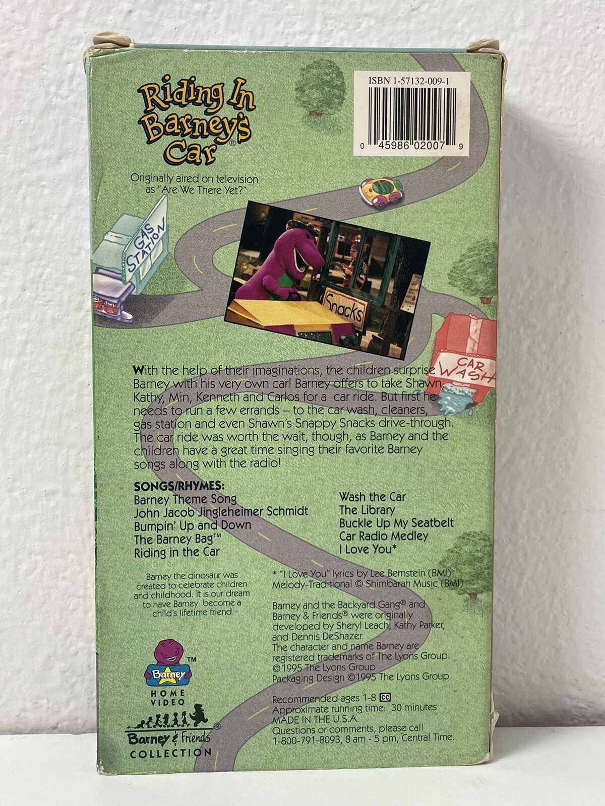 Riding In Barney's Car (VHS, 1995) Sing Along, Rare HTF 45986020079 eBay