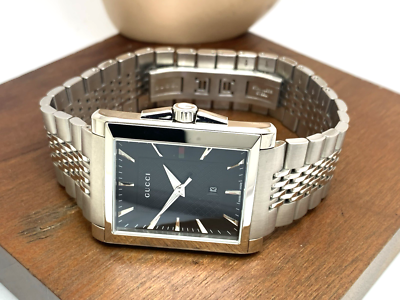 Gucci Men's Watch YA138401 G-Timeless Swiss Quartz Black Dial
