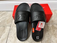  NEW Men NIKE VICTORI ONE SLIDES BLACK/BLACK  CN9675 003 