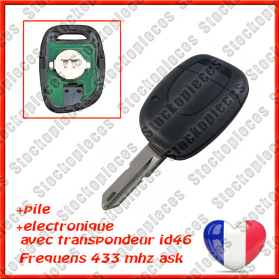 Cle Trafic 2 Clé Vierge éléctronique Pcf7947 Pr Renault Master Clio 3 Kangoo 2 Modus Twingo2 Renault Kangoo 2 - Foto 7
