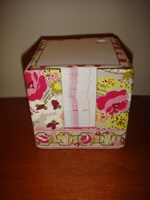 Vera Bradley Take Note Cube Make Me Blush