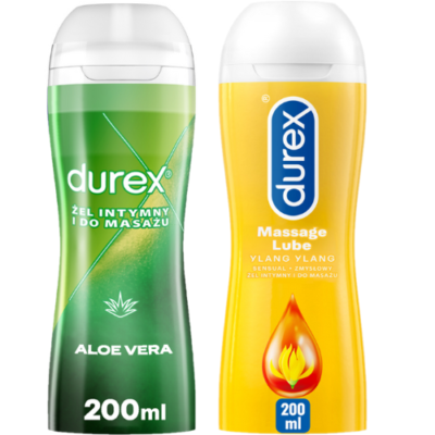 aloe gel lubricant Durex Play Massage 2 in 1 Gel main image 0