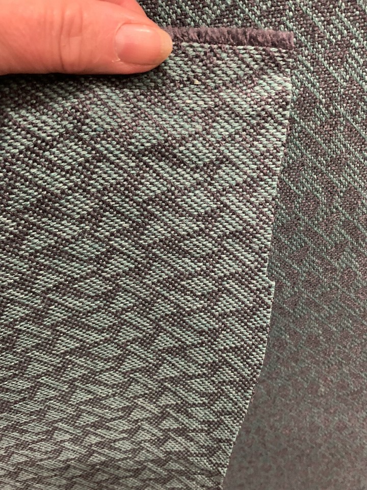 Wool Blend? Upholstery Fabric Green Jacquard 2 Metres X1.3m Wide From