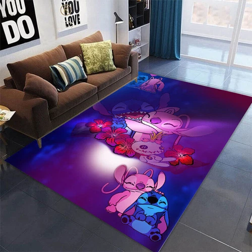 Lilo Stitch Cartoon Boden Teppich Schlafzimmer Doormat Wohnzimmer MatteDE - Bild 4 von 31