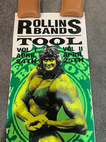 Tool POSTER Rollins Band 1992 CBGB New York Silkscreen Rare Early Tool by Terror - Bild 2 von 3