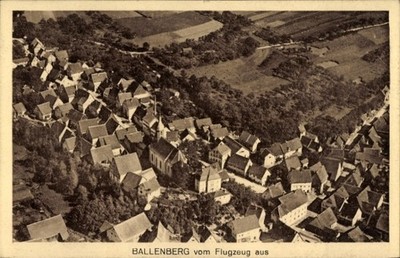 Postcard Ballenberg Ravenstein Baden Württemberg, aerial photo - 11161853