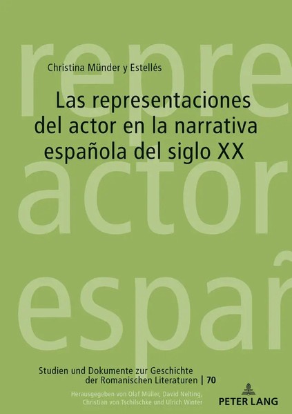 Las Representaciones Del Actor En La Narrativa EspañOla Del Siglo XX | EstelléS-image
