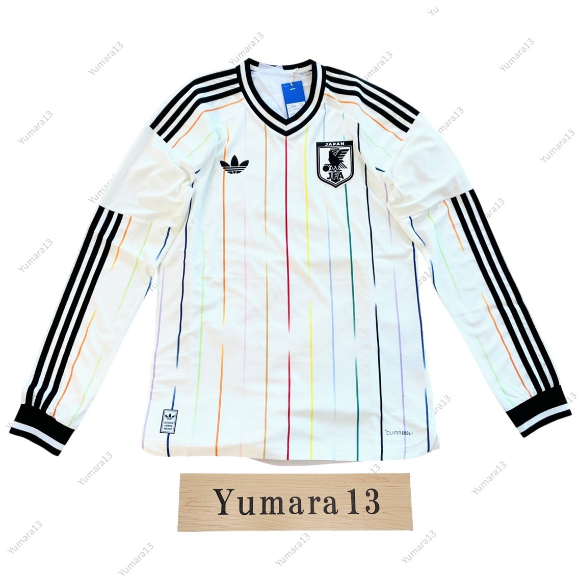adidas 日本代表 ストライプシャツ ホワイト adidas Japan National Team 2026 Away Authentic Jersey JZ9698 Japan