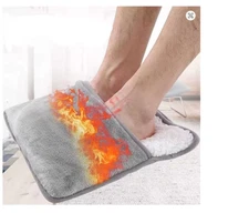 USB Electric Foot Heating Pad Winter Feet Warmer Heater Soft Plush Home Office