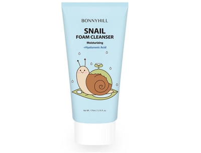 BONNYHILL Snail Hyaluronic Moisturizing Face Foam Cleanser Korean 170ml NEU