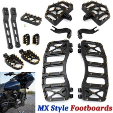 US MX Floorboards Foot Peg Shifter Lever Shift Pegs For Harley Touring Road King