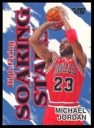 Michael Jordan 1997-98 Fleer High Flying Soaring Stars Insert 9 Rare SP BULLS HO