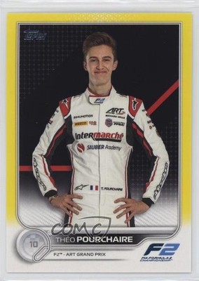 2022 Formula 1 F2 Racers Future Stars Yellow /125 Theo Pourchaire Théo #86 14lc