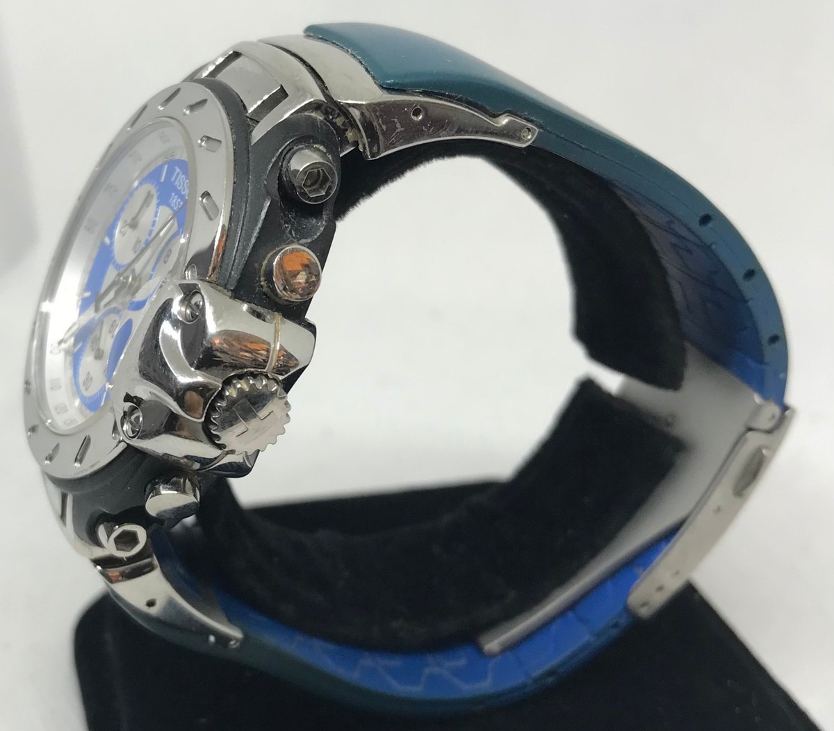 Tissot T-Race T472 Chronograph Blue Dial Men's Watch 45mm Quartz