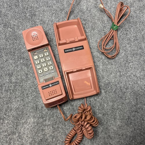 Vtg General Electric Trimline Landline Phone GE Telephone Model #2-9110TRC AS-IS