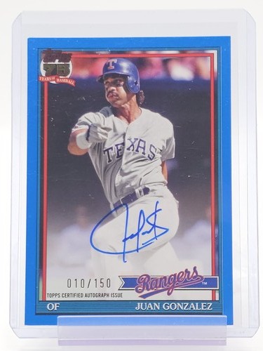 2026 Topps Series 1 Juan Gonzalez Red Foil (RAW)