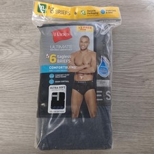 Hanes 6-Pack Men's Ultimate Comfortblend Tagless XL 40-42 Boxer Brief Underwear