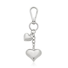 Heart KeyChain for Women Bagchain Gold Fashion Keychains Accessories Silver