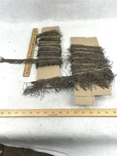 antique fringe trim metal bullion gold braid tassel Victorian yards old 1800