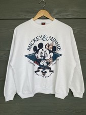 Vintage 90s Disney Mickey Unlimited Minnie Mouse Sweatshirt XL Crewneck White