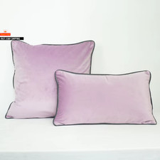 Mehrfarbige Kanten Samt Kissenbezug Überwurf Kissenhülle Stuhl Sofa Kissen