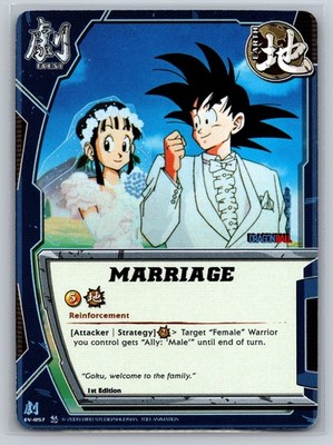 Marriage EV-057 Dragon Ball Collectible Card Game 1st Edition Event Earth