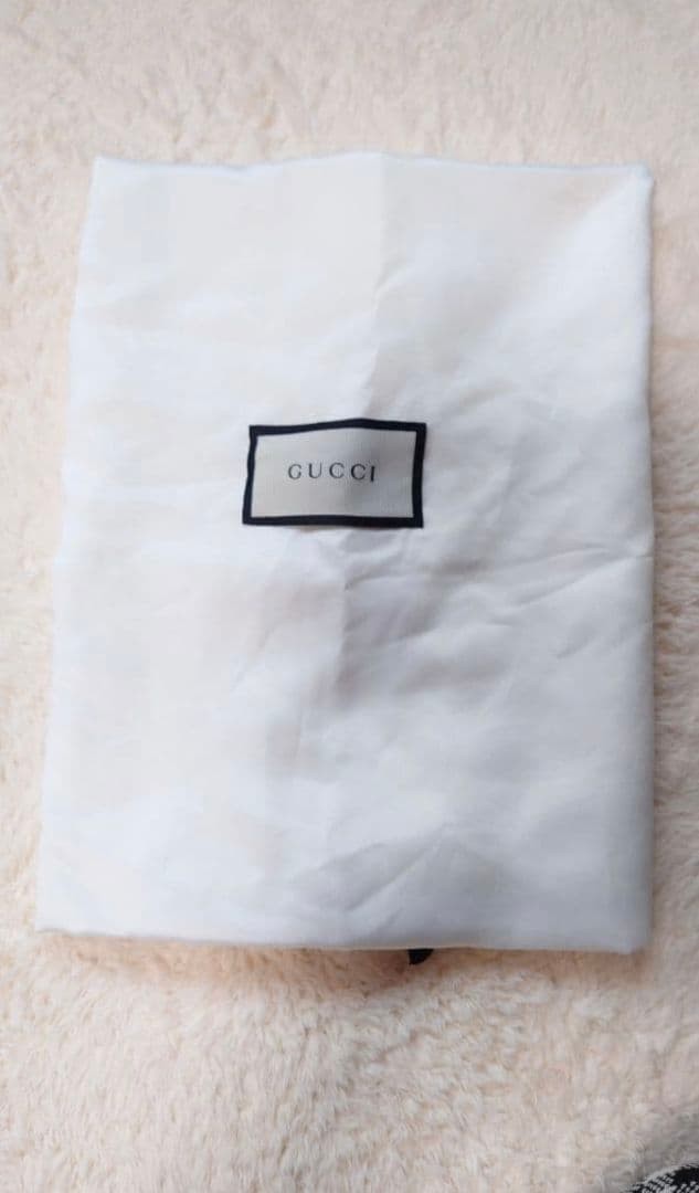 Gucci Tote Bag Canvas GG Pattern Beige Navy Authentic Excellent Condition thumbnail 14