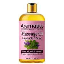 Massage Oil with Lavender  Mint Essential Oils, Sesame, Almond  Jojoba Oils...