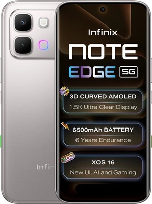 Infinix Note edge Octa-Core-Prozessor (Lunar Titanium, 256 GB) (8 GB RAM)