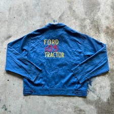 Vintage 60s Ford 105 8000 Tractor Chain Stitched Work Jacket Size Xxl