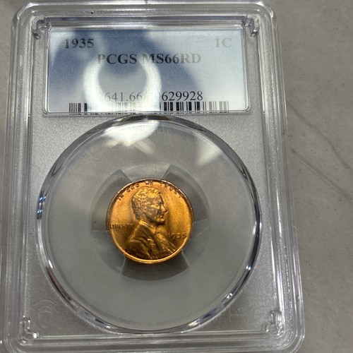 1935 Lincoln Wheat Cent PCGS MS66RD
