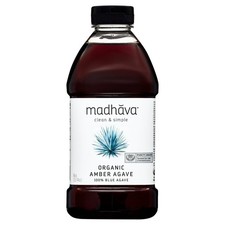 Madhava Organic Amber Agave,100 Blue Agave Sweetener Sugar Substitute 46 oz.