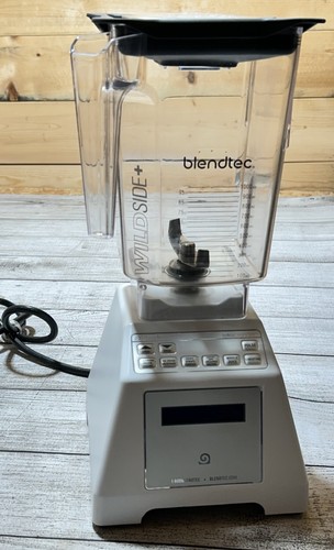 BlendTec Total Blender ES3 White 36 Oz Wildside+ Pitcher W/Lid Cycle ...
