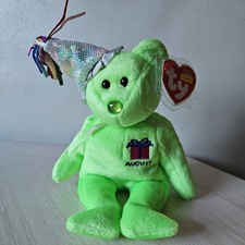 Ty Beanie Baby August Birthday Bear