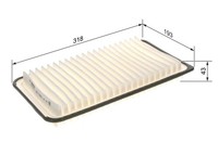 Bosch Luftfilter Fuer Toyota 1987429187
