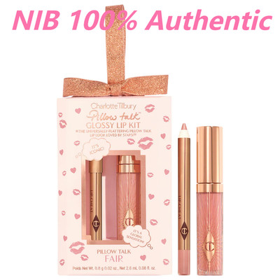 NIB 100%Authentic-Charlotte Tilbury-Mini Pillow Talk Glossy Lip Duos-3 Colors
