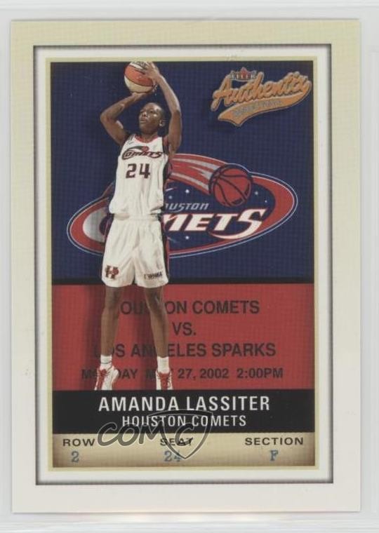 2002 Fleer Authentix WNBA Amanda Lassiter #20 0c2