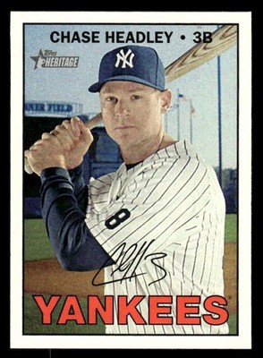 Chase Headley 2016 Topps Heritage High SP #725 New York Yankees ESE
