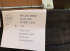 NWT Universal Thread Flocked Velvet Jeans dark green High Rise Wide Leg Size 20 — photo 3