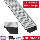 Aluminum Gutter Guard 5 in Wide 104 ft Length Cover Mesh Leaf Debris Protection