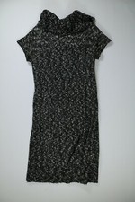 Womens AGB Black Short Sleeve Sweater Dress Small EUC