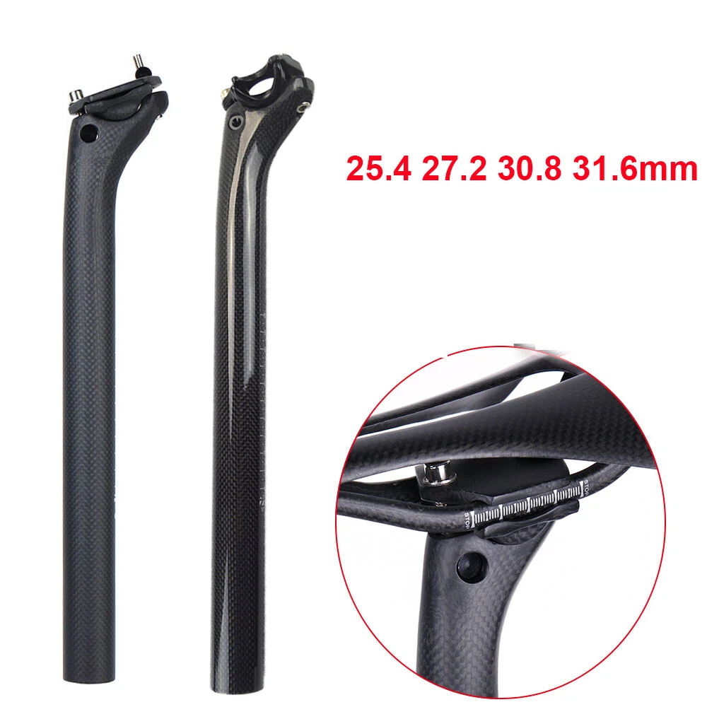Mountain Bike MTB Carbon Fiber Bike Seat Post Seat Tube Bicycle Parts Seatpost