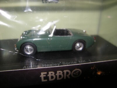 1:43 Ebbro Austin Healey Sprite MK.1 green/grün in OVP