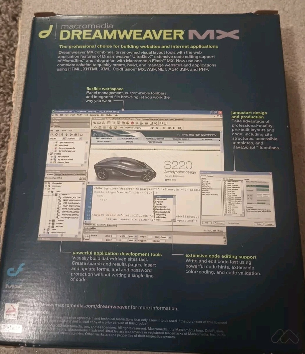Macromedia Dreamweaver MX for Mac CD UPGRADE VERSION | eBay