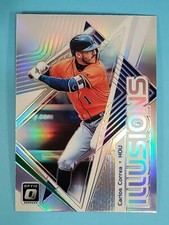 2019 Panini Donruss Optic Illusions SILVER HOLO Carlos Correa Astros #OI-9