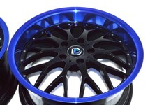 18 Wheels Milan Rx8 Es300 Es250 Soul Seltos Protege Rav4 Blue Lip 5x114.3 Rims