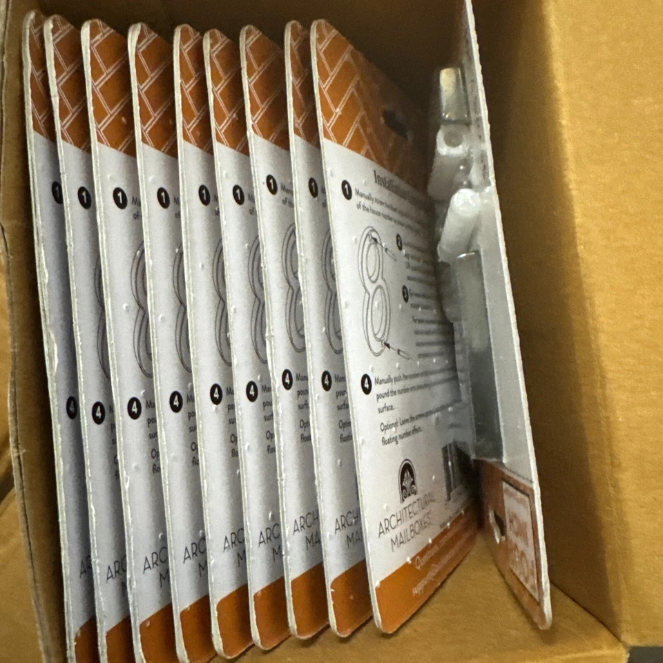 Architectural Mailboxes 4 in. Black Floating House Number 5 Case Of 10 - Image 3 of 4