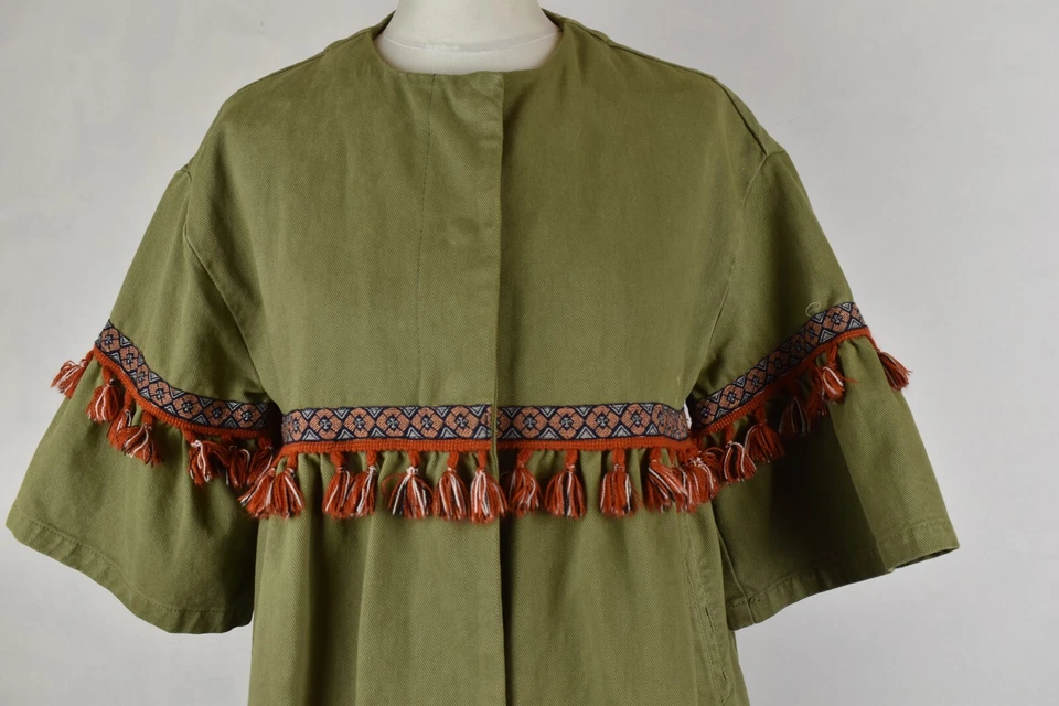 ZARA BASIC Green Jacket size S Womens - Image 3 of 4