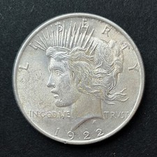 USA. 1922 Peace silver dollar. Superior high grade coin